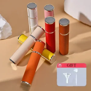 Botella pulverizadora de Perfume de cuero de lujo,10ml