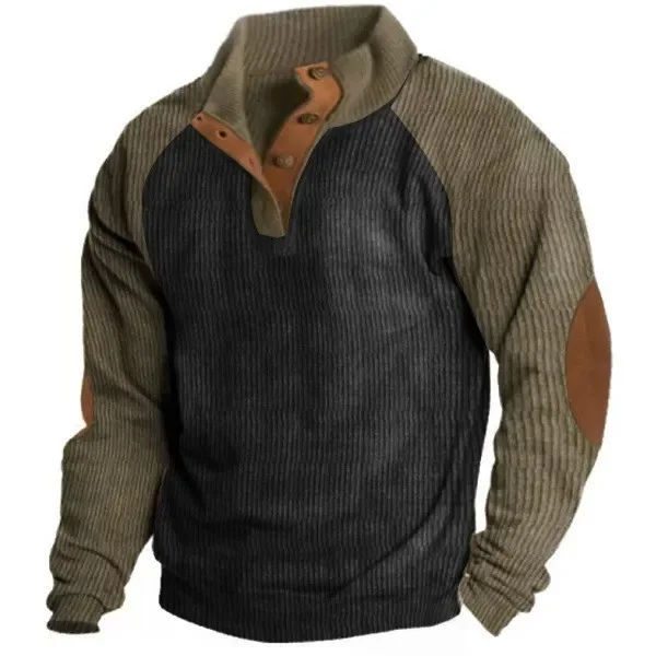 Sudadera Polo con cuello levantado, informal, holgada. - Image 10