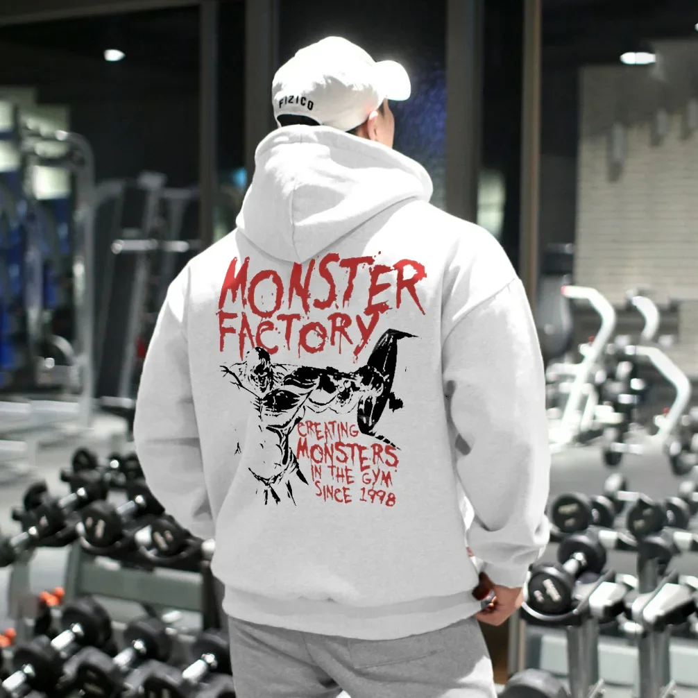 Sudadera con capucha, deportiva informal, sudadera holgada para correr, entrenamientos deportivos, sudadera informal. - Image 4