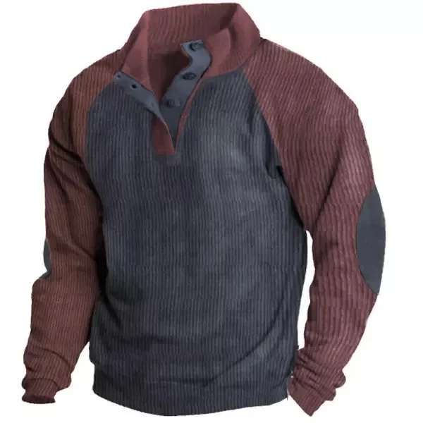 Sudadera Polo con cuello levantado, informal, holgada. - Image 11