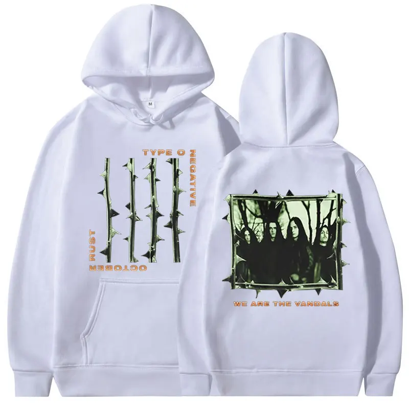 Sudadera con capucha tipo O Negative October Rust, banda de Metal, capucha de manga larga. - Image 3