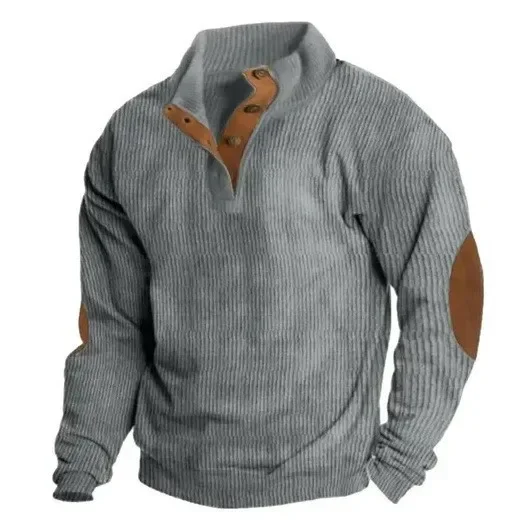 Sudadera Polo con cuello levantado, informal, holgada. - Image 6