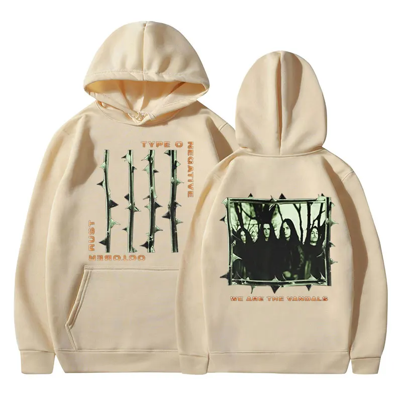 Sudadera con capucha tipo O Negative October Rust, banda de Metal, capucha de manga larga. - Image 5