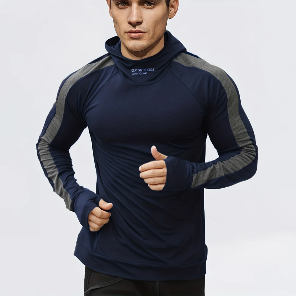 Ropa deportiva para correr ropa deportiva ajustada deportes trotar compresión Sudadera con capucha para hombres jersey de ocio al aire libre ropa para hombres - Image 2