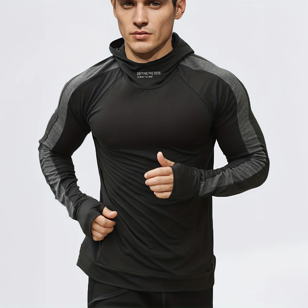 Ropa deportiva para correr ropa deportiva ajustada deportes trotar compresión Sudadera con capucha para hombres jersey de ocio al aire libre ropa para hombres