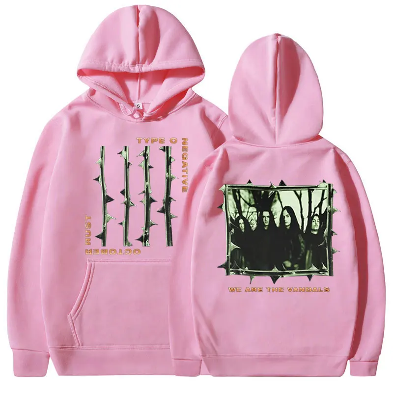 Sudadera con capucha tipo O Negative October Rust, banda de Metal, capucha de manga larga. - Image 4