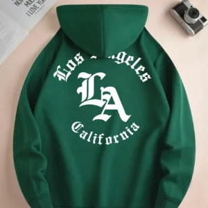 Sudadera con capucha con cordón, bolsillo frontal de canguro.