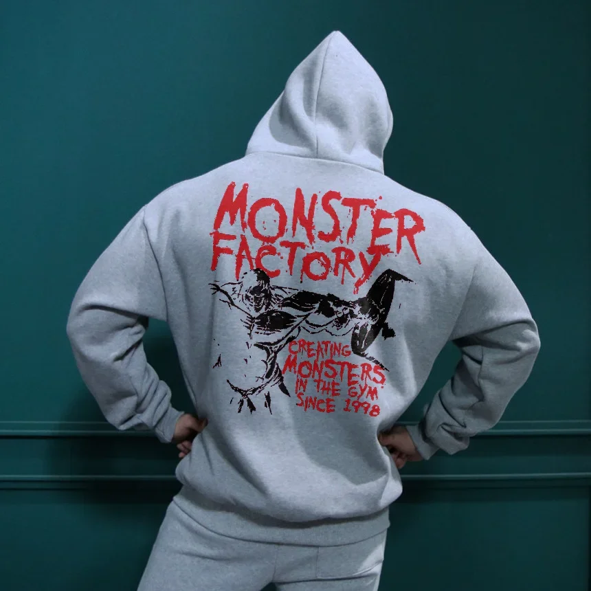 Sudadera con capucha, deportiva informal, sudadera holgada para correr, entrenamientos deportivos, sudadera informal. - Image 2