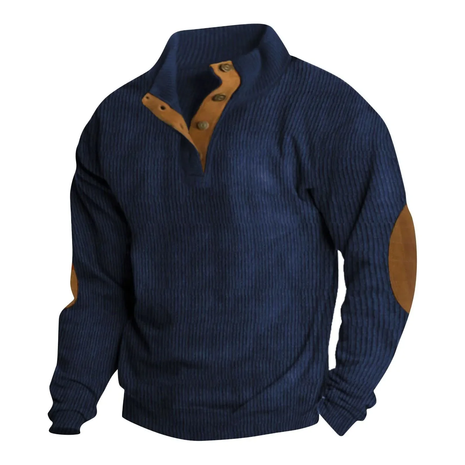 Sudadera Polo con cuello levantado, informal, holgada. - Image 9