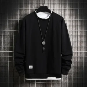 Sudaderas informales, cuello redondo.