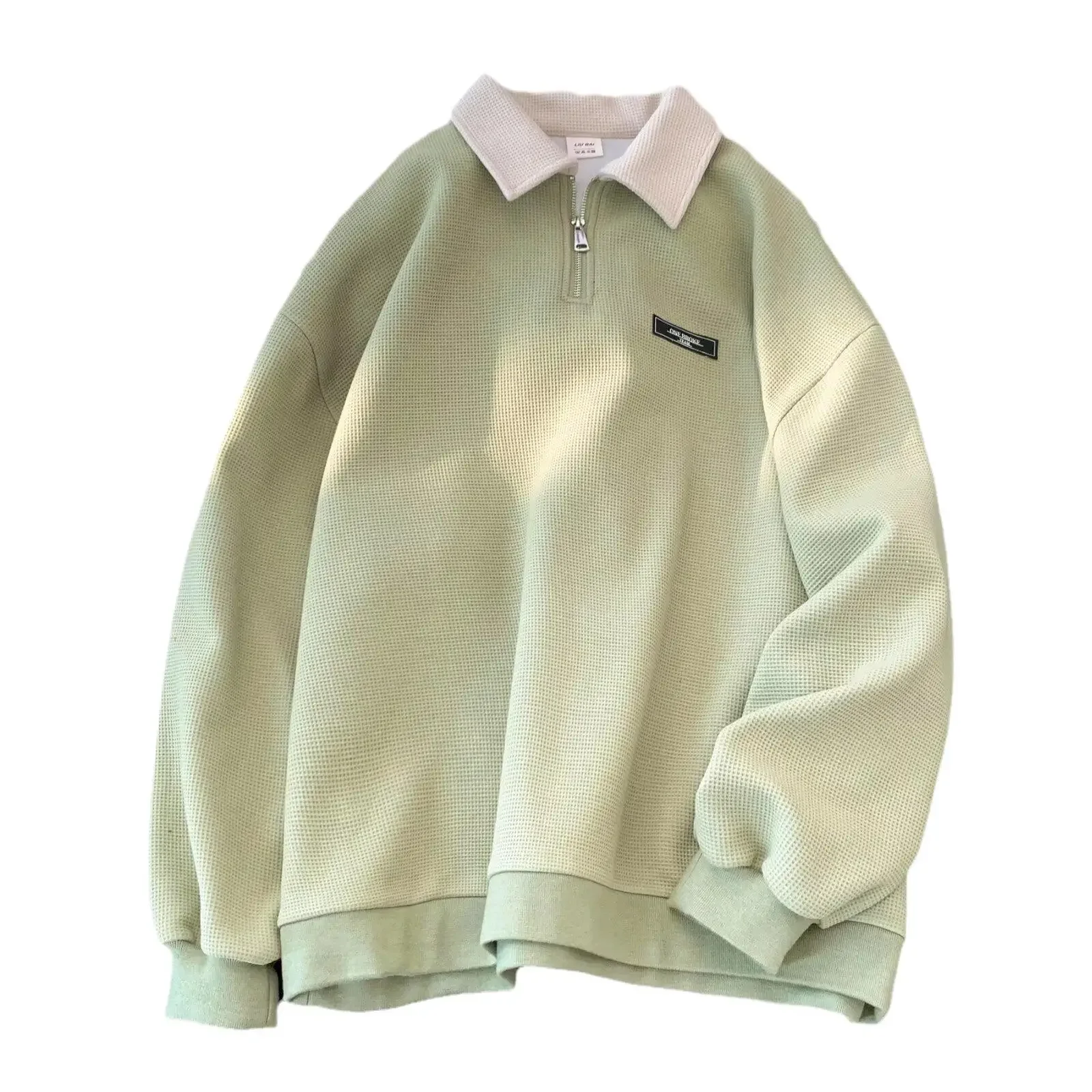 Sudadera Polo, Vintage, fino, estilo holgado, informal - Image 5