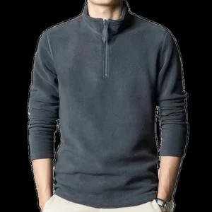 Suéter de lana con cuello levantado para jóvenes, capa Base, informal, holgado, fino