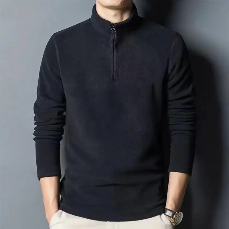 Suéter de lana con cuello levantado para jóvenes, capa Base, informal, holgado, fino - Image 2