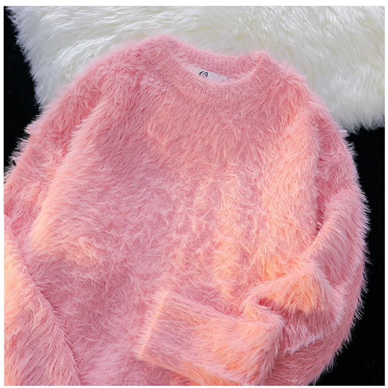 Suéter de cuello redondo de punto. - Image 2