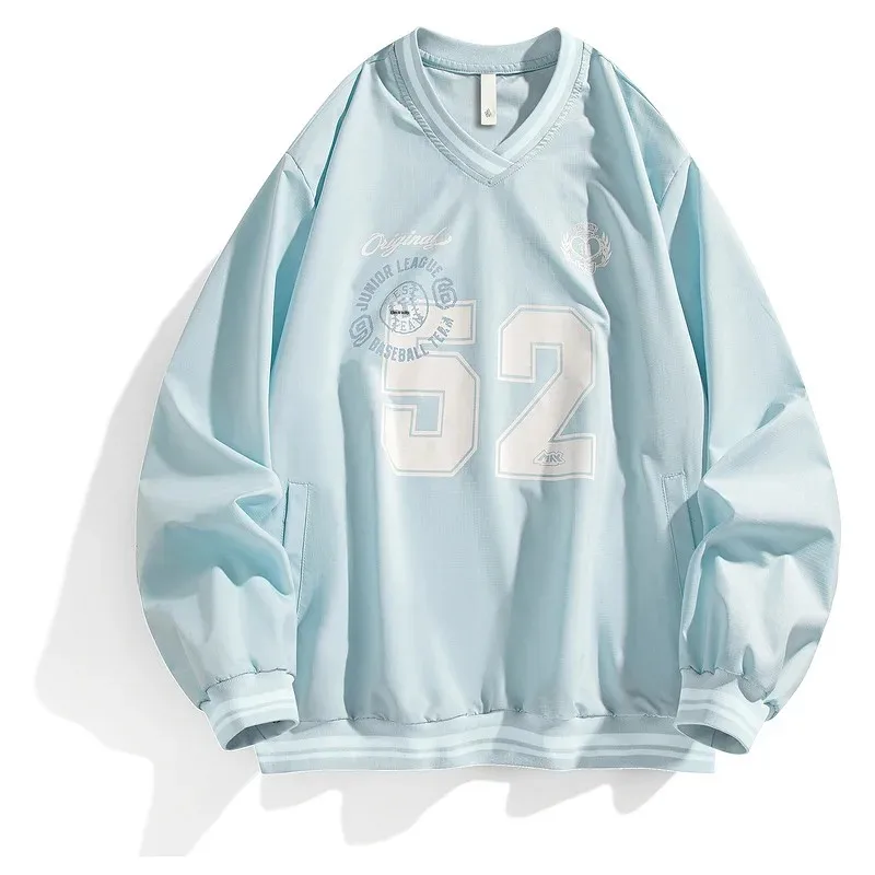 Sudadera con cuello en V, holgada. - Image 3