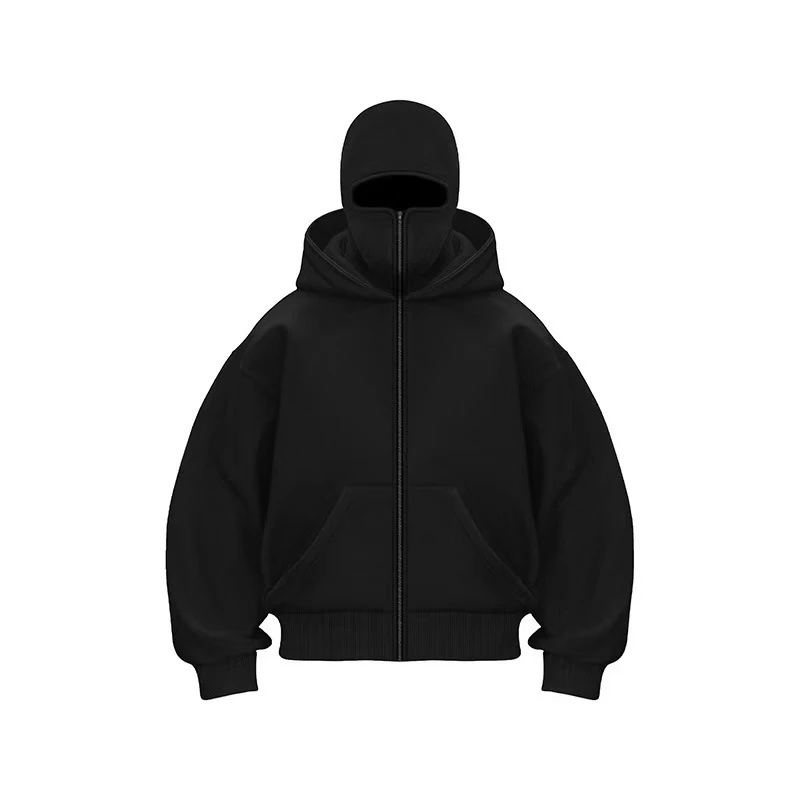 Sudadera con capucha de diseño único con doble sombrero. - Image 3