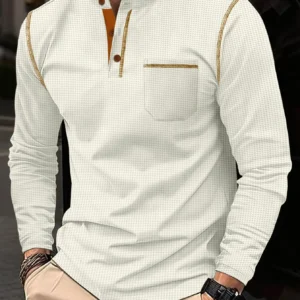 Camiseta de manga larga, con botones.