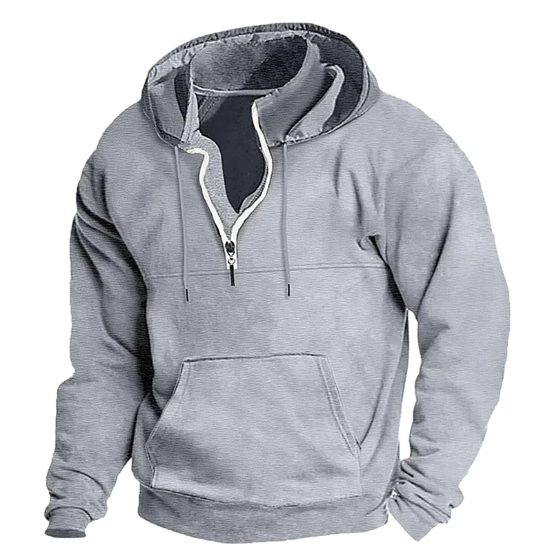 Sudadera con capucha y media cremallera. - Image 5