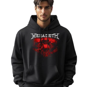 Megadeth Sudadera con capucha de manga larga.