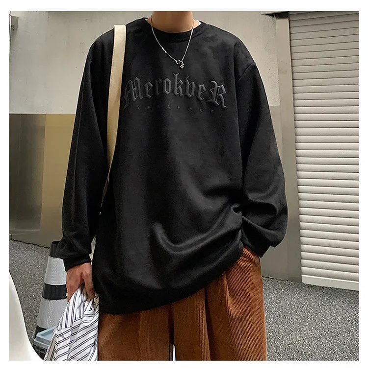 Sudadera Retro americana de manga larga con cuello redondo. - Image 5