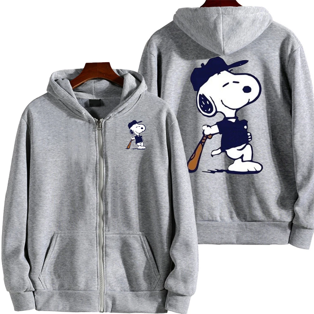 Sudadera con capucha de béisbol Snoopy.