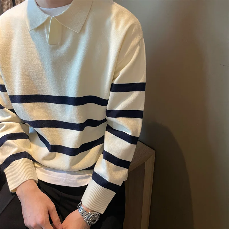 suéter a rayas, Vintage, prenda de punto. - Image 4