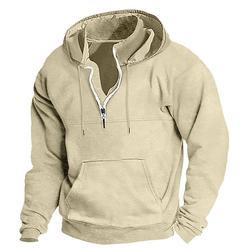 Sudadera con capucha y media cremallera. - Image 8