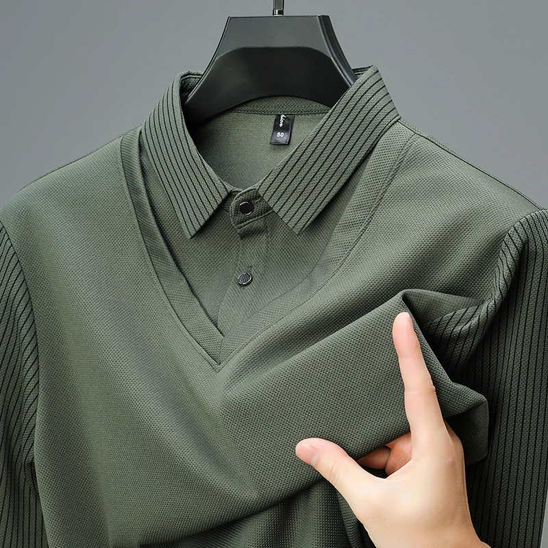 Suéter con cuello de camisa, informal. - Image 3