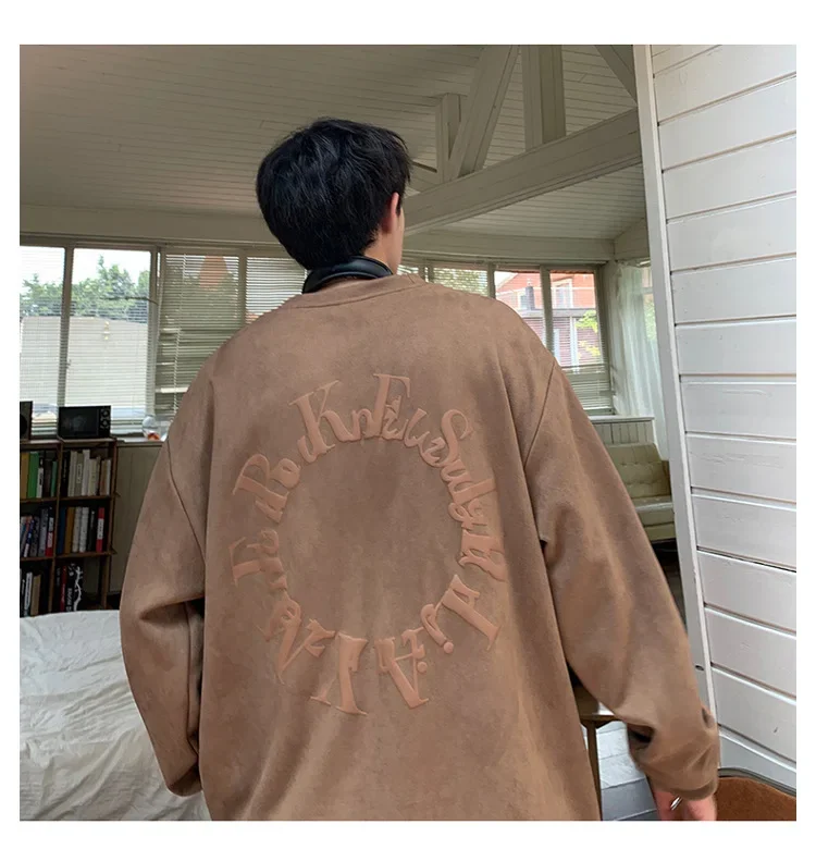 Sudadera Retro americana de manga larga con cuello redondo. - Image 4