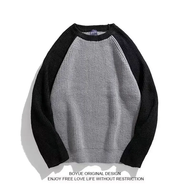 Suéter de corte holgado medio Polo/cuello de tortuga de punto. - Image 6