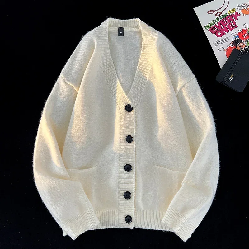 Cárdigan informal versátil con cuello en V, cómoda. - Image 2