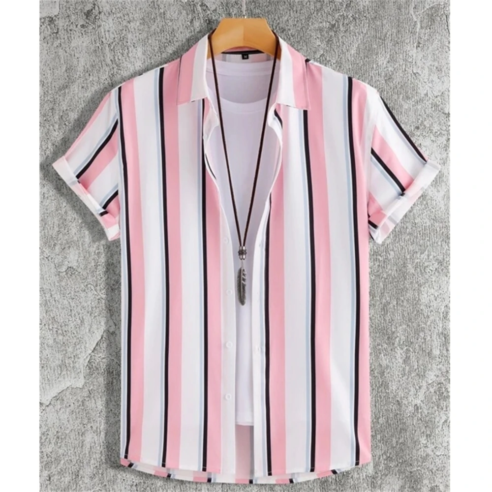 Camisas a rayas de manga corta. - Image 4
