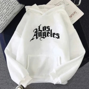 Sudaderas con capucha con estampado de Los Ángeles.