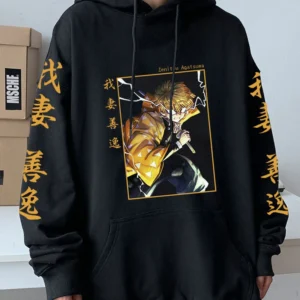 Sudadera Demon Slayer-Sudadera con capucha de manga larga.