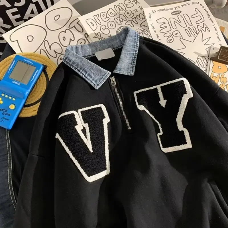 Sudadera gruesa a cuadros con cremallera. - Image 4