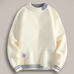 Suéter De Lana Cuello Redondo.