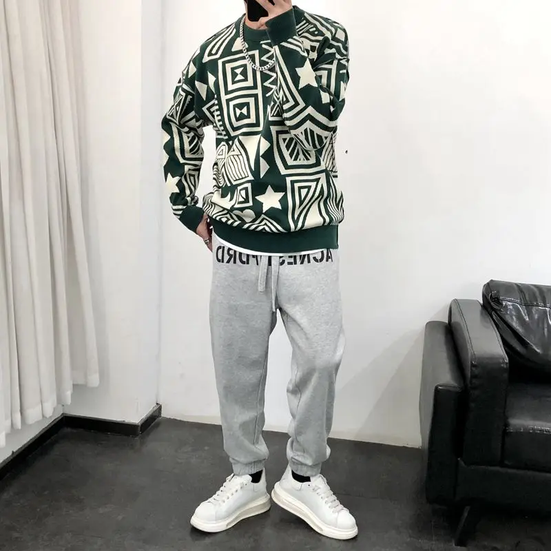 Suéter Casual contraste, cuello redondo. - Image 2