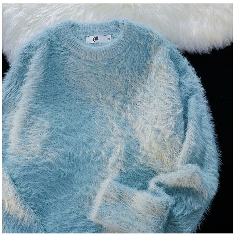 Suéter de cuello redondo de punto.