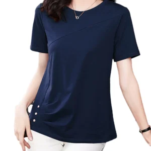 Blusas cuello redondo.