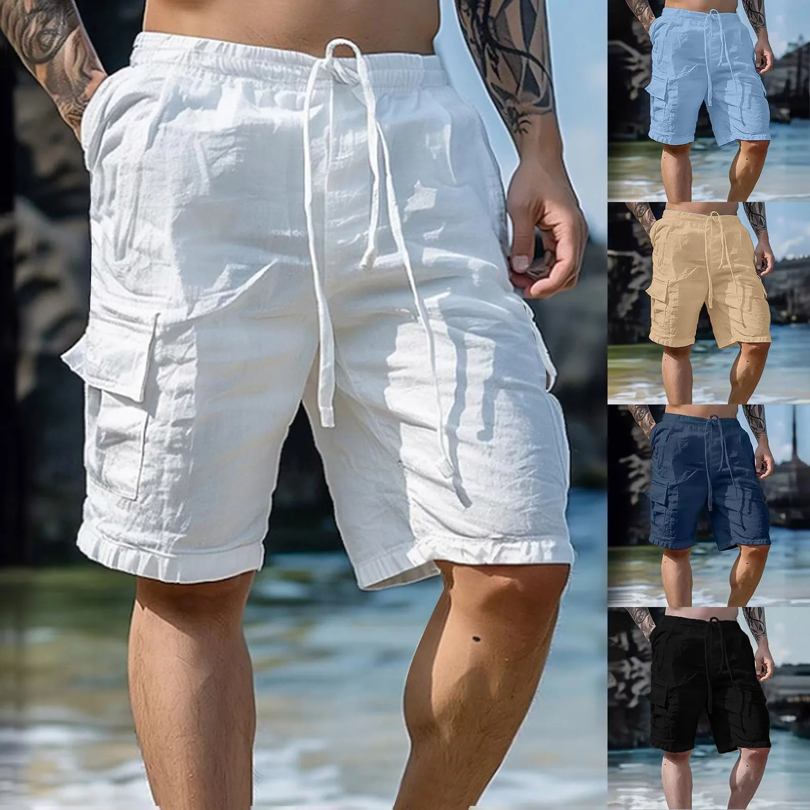 Bermuda corta, holgados con bolsillos. - Image 6