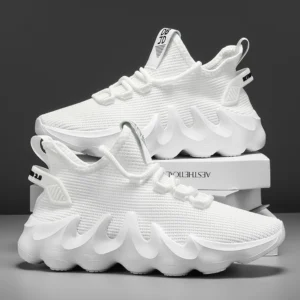 Zapatillas deportivas transpirables.