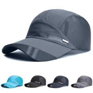 Gorra de tenis con ala de malla.