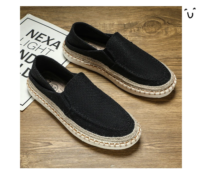 Zapatos de tela sin cordones, planos. - Image 4