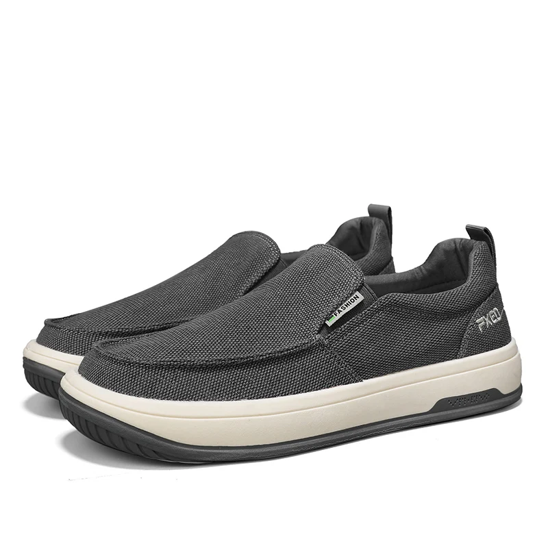 Zapatos lona sin cordones, cómodos planos. - Image 3