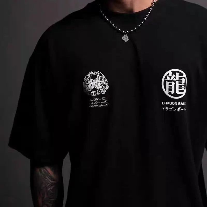 ¡Dragón! camiseta Fitness deporte suelta Casual cuello redondo. - Image 2