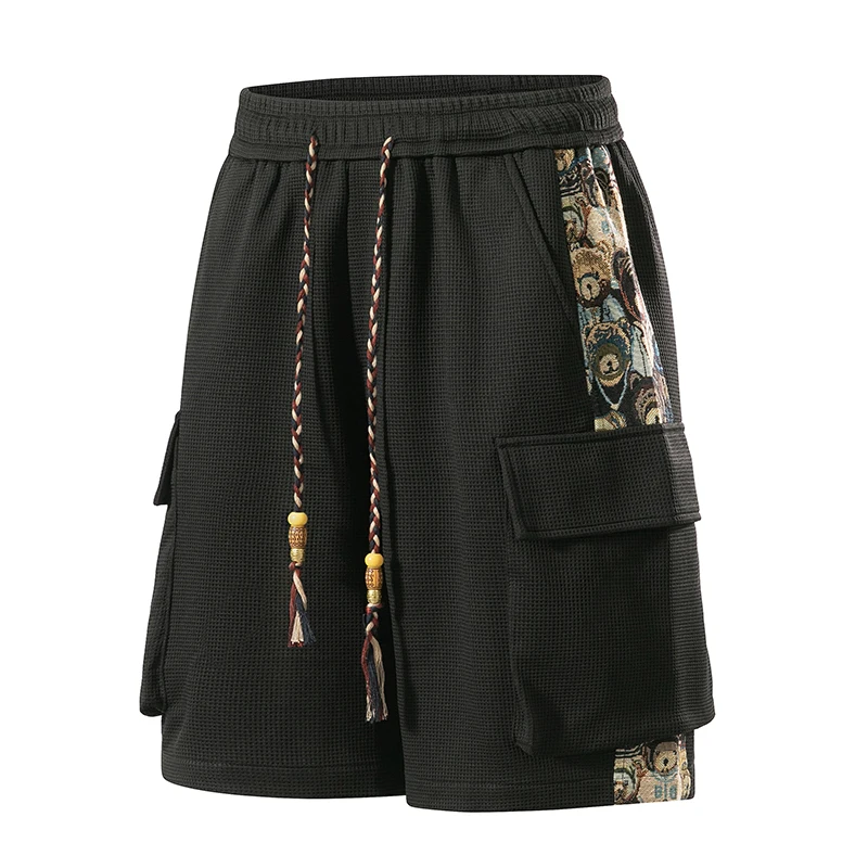 Shorts bordados de cinco puntos de talla grande. - Image 3