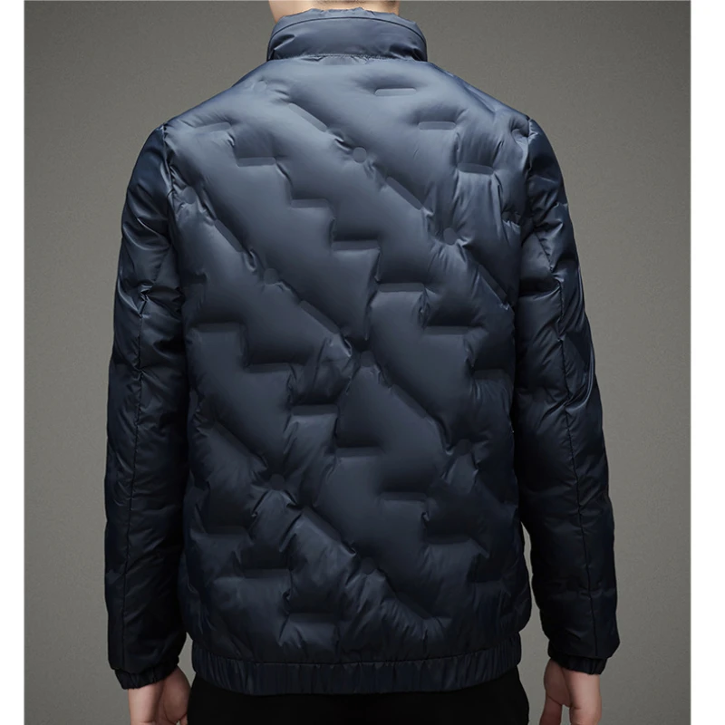 Chaqueta cálido con diseño grueso, cuello levantado, ligero. - Image 2