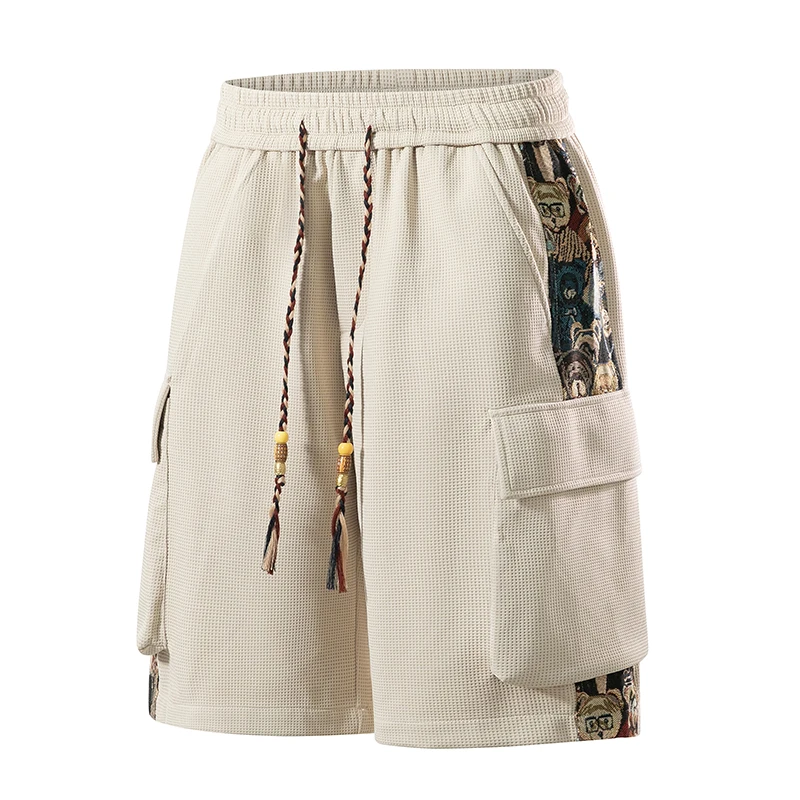 Shorts bordados de cinco puntos de talla grande. - Image 4