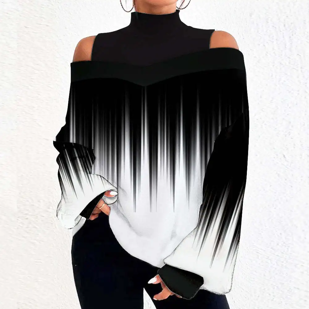 Camiseta holgada de manga larga con cuello redondo. - Image 7