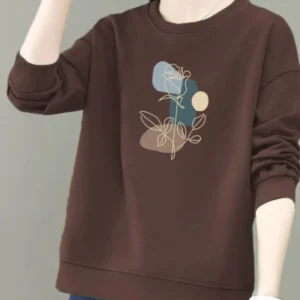 Sudadera de cuello redondo.